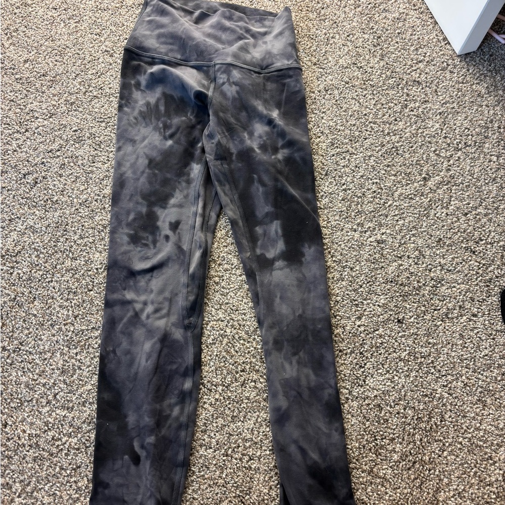 lululemon Black Tie-Dye Leggings